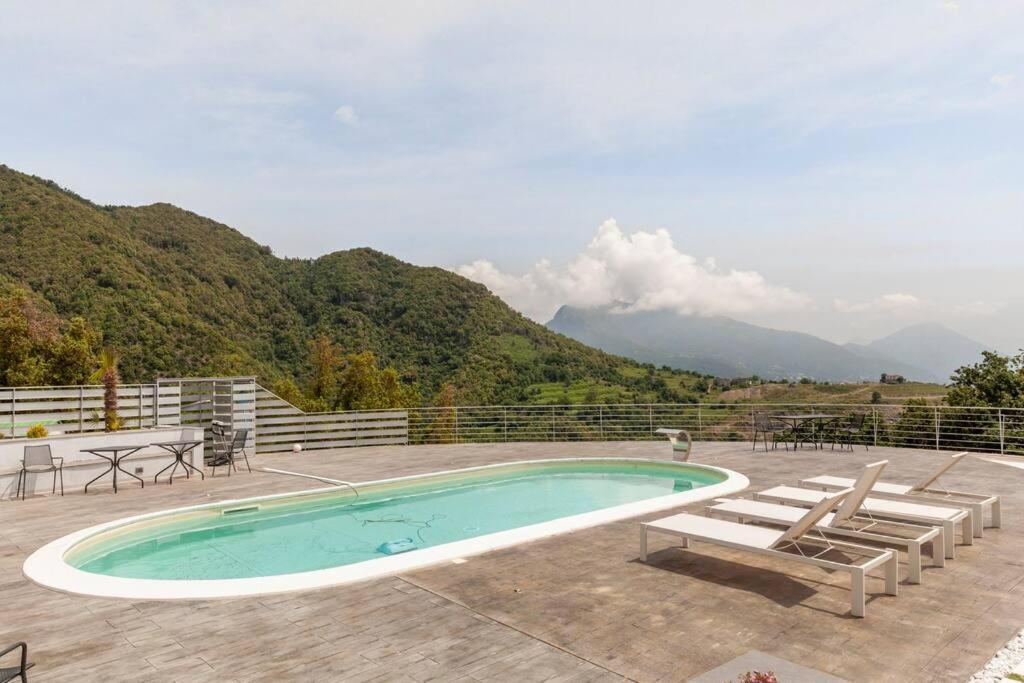 Tenuta Croce Appartamento Karol-Piscina-Vista Mare Salerno Exterior foto