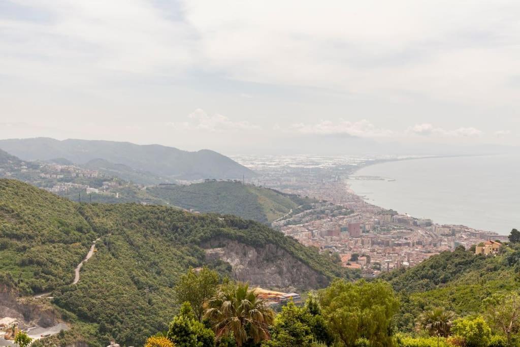Tenuta Croce Appartamento Karol-Piscina-Vista Mare Salerno Exterior foto