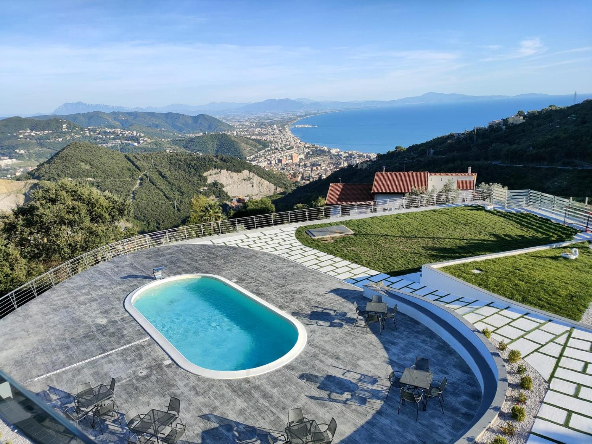 Tenuta Croce Appartamento Karol-Piscina-Vista Mare Salerno Exterior foto